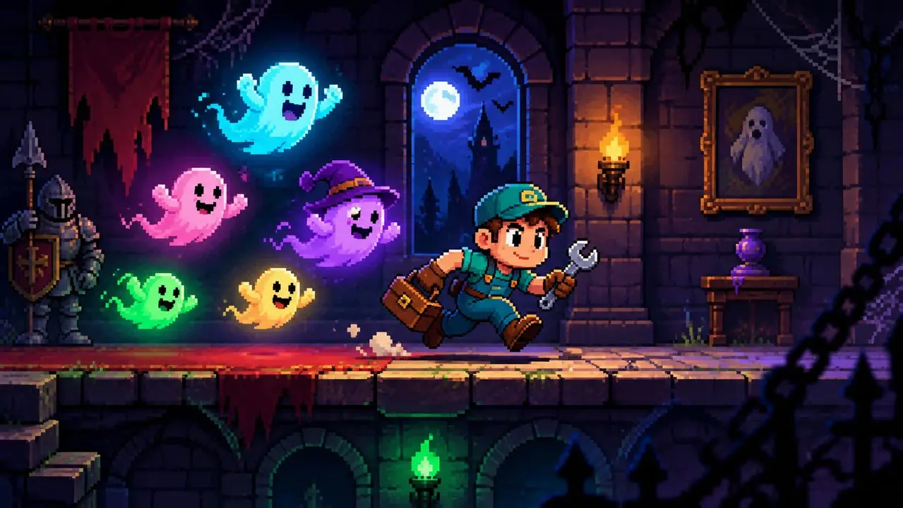 صورة لعبة Mario and the Ghosts Atari Game