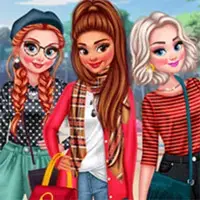 Princesses in Paris Dress Up Game image