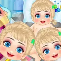 Frozen Kingdom Baby Care Game image