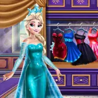 Elsa's New Dressing Room Game image
