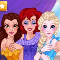 Elsa and Anna Going-Out Dress-Up game screenshot