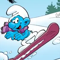 Smurfs Snowboarding game screenshot