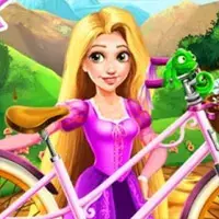 Rapunzel Bike Repair Online game image