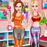 Healthy Day for Elsa and Anna game image