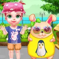 The Little Girl and Her Sick Rabbit game image
